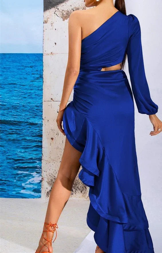Tight/Straight Shoulder to Floor Prom Dress