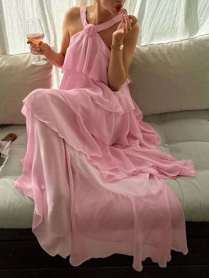 Classic Pink Prom Dresses Long Prom Gowns 22Th Birthday Outfit