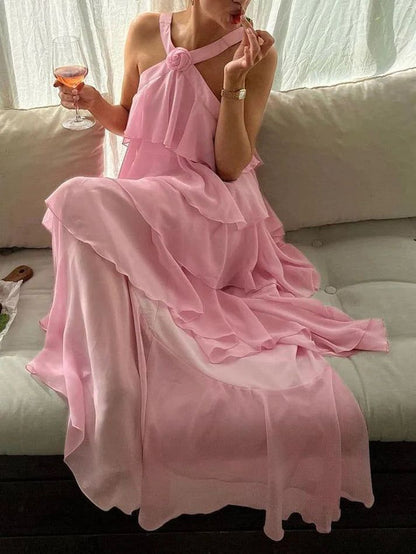 Classic Pink Prom Dresses Long Prom Gowns 22Th Birthday Outfit
