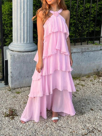Classic Pink Prom Dresses Long Prom Gowns 22Th Birthday Outfit