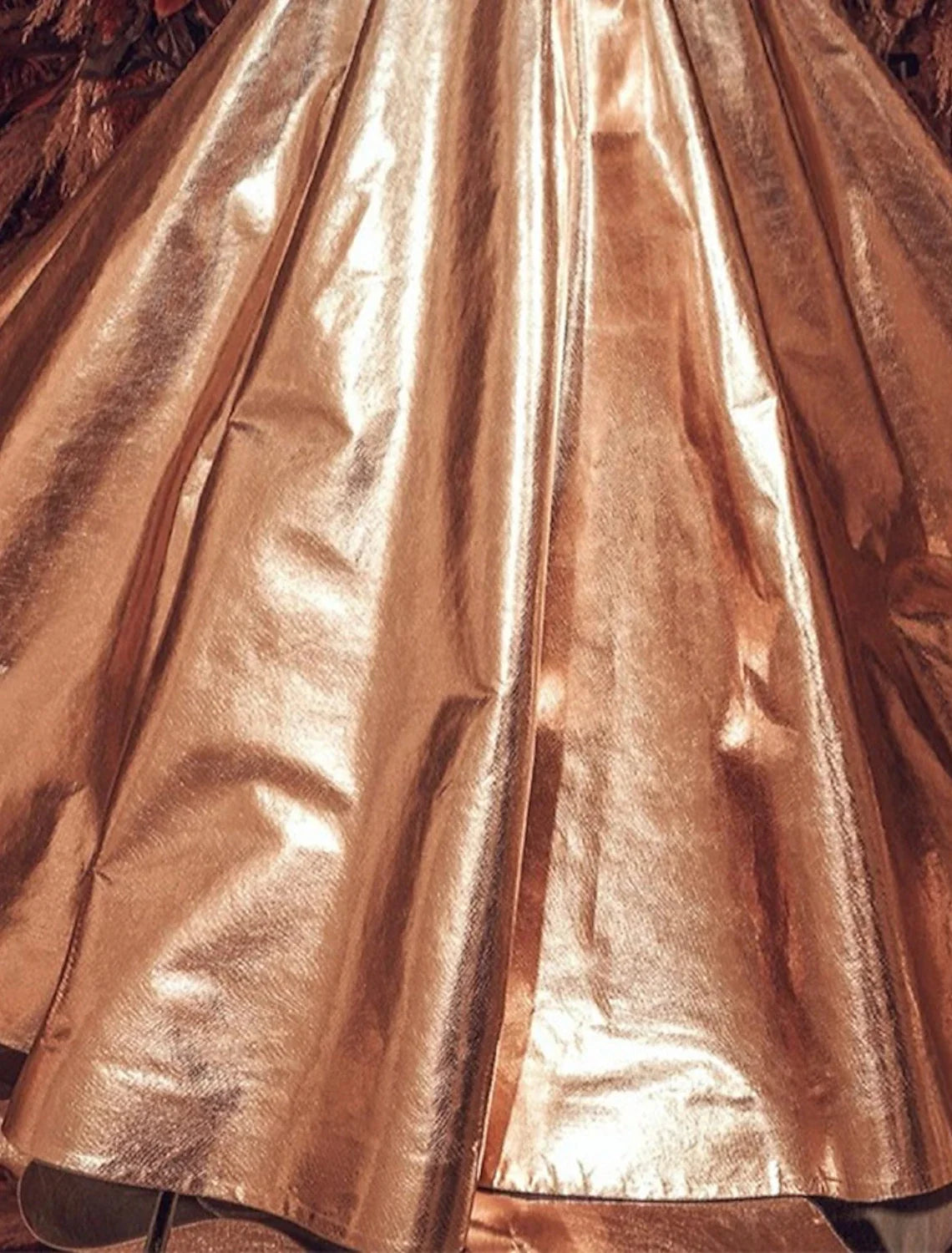 A-Line Evening Gown Celebrity Style Dress Carnival Quinceanera Sweep / Brush Train Short Sleeve Off Shoulder The Great Gatsby PU with Glitter 2026