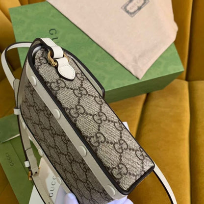 Gucci Horsebit 1955 Mini Bag White 17Cm 625615 92TCG 9761