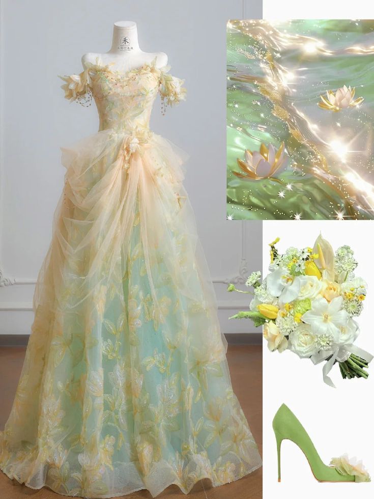 Gorgeous Floral Embroidered Tulle 3D Flower Appliques Sweet 16 Quinceanera Ball Gown TP5786