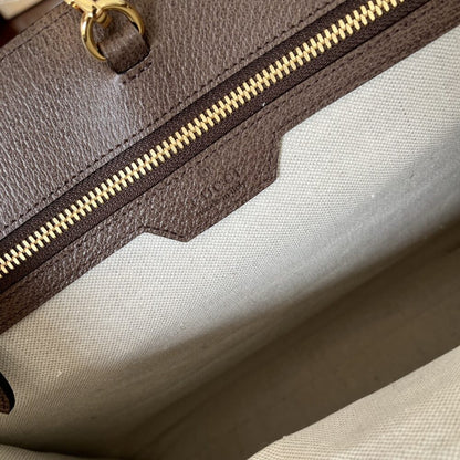 Gucci Tote Bag With Jumbo Camel And Ebony Jumbo GG Canvas 37cm ‎678839 UKMDG 2570