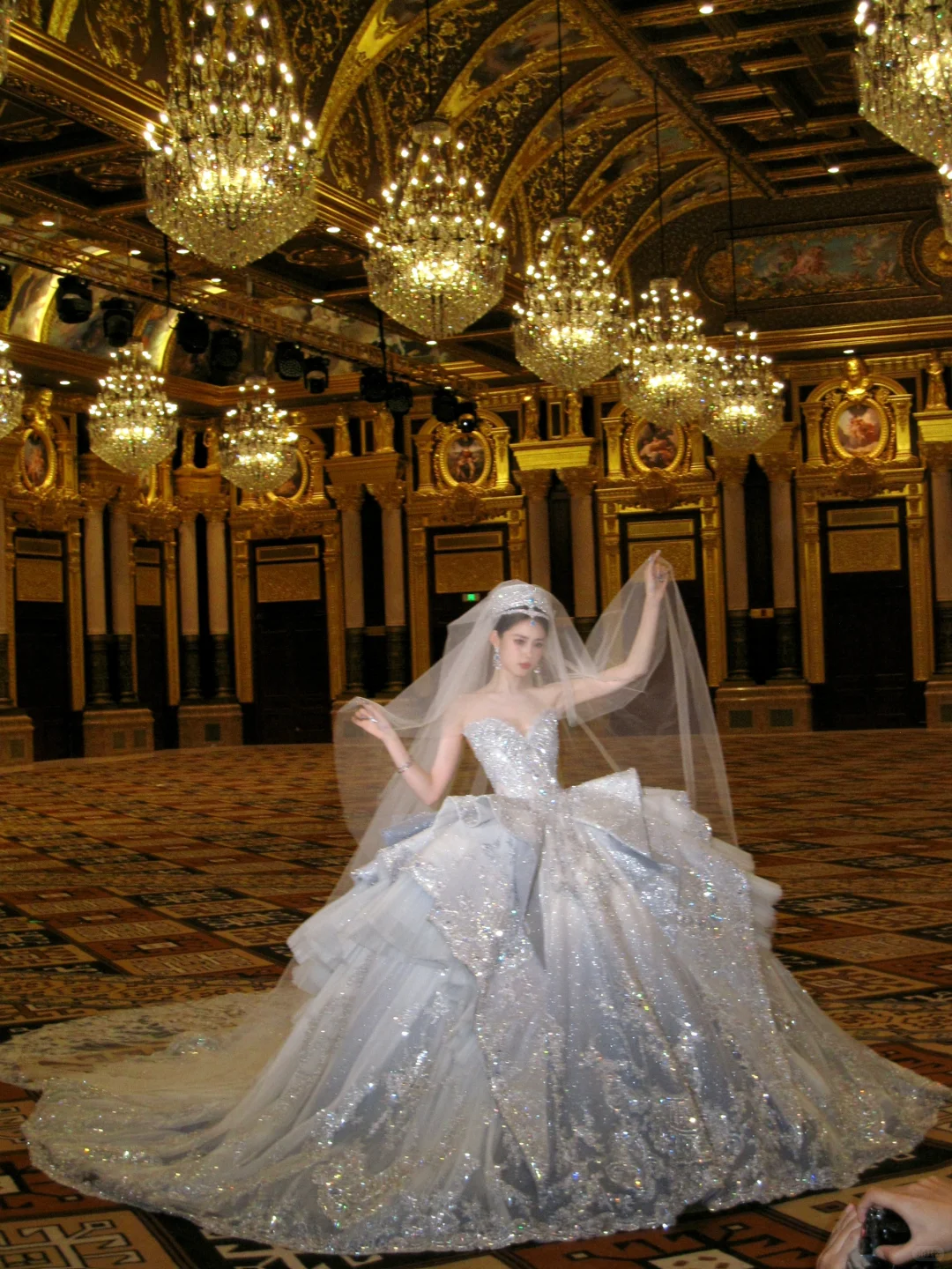 Gorgeous Shiny Beaded Sequined Sweetheart Design A-Line Wedding Dress TP4228