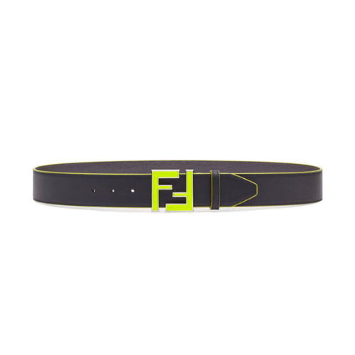 FENDI LEATHER BETL NEON GREEN 40MM