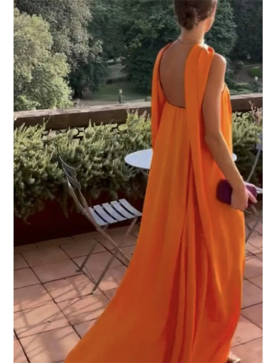 A-Line Evening Gown Fairy Dress Formal Wedding Guest Floor Length Sleeveless Strapless Chiffon with Pleats Shawl