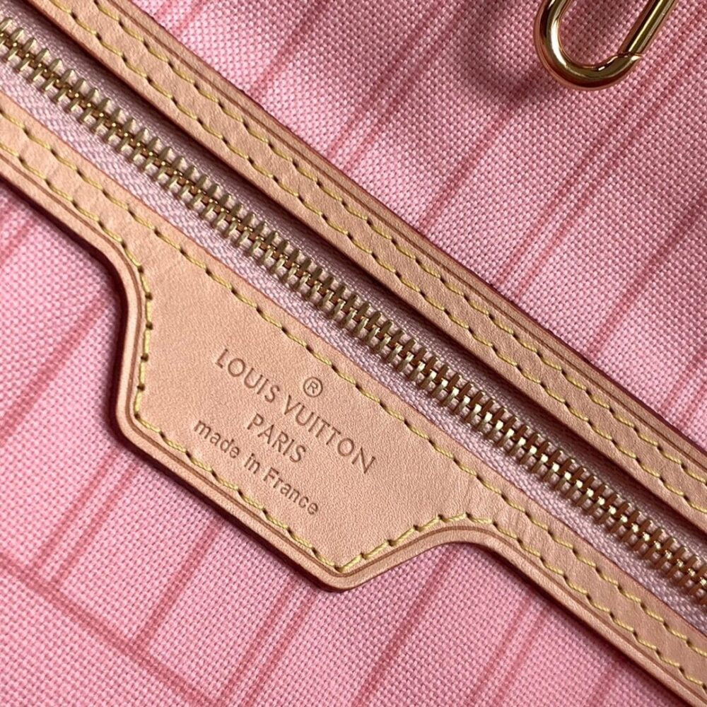 Louis Vuitton Neverfull MM Damier Azur Pink 31Cm N41605