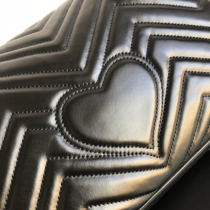 Gucci Marmont Medium Matelassé Shoulder Bag Black 26Cm 443496 DTDIT 1000