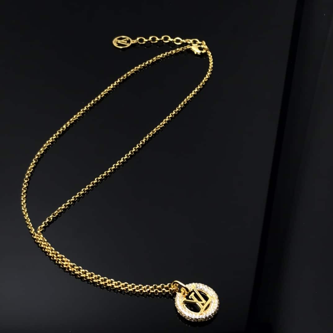LOUIS VUITTON LOUISE BY NIGHT NECKLACE GOLD M00759