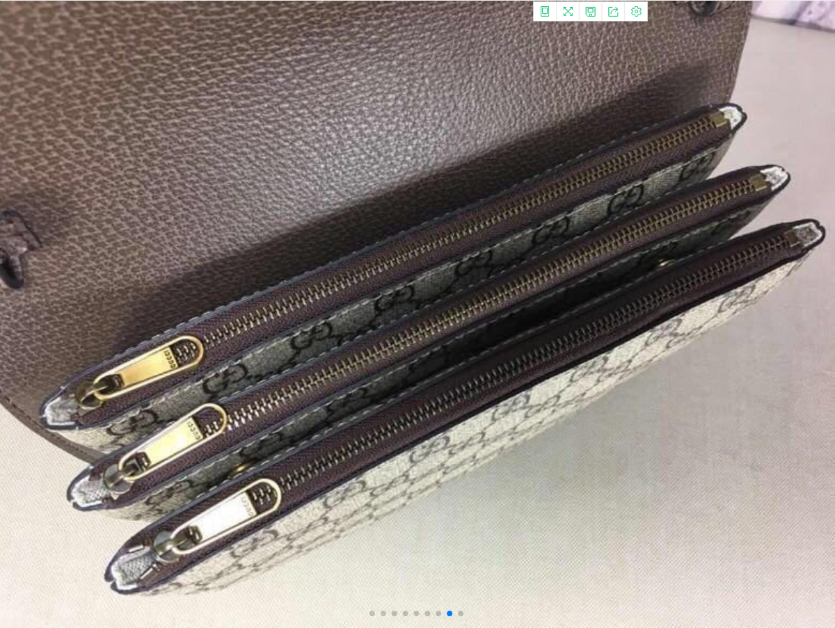 GUCCI GG Supreme Ophidia Web Sherry