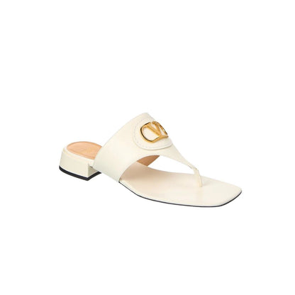 Valentino Garavani Vlogo Signature Sandals White