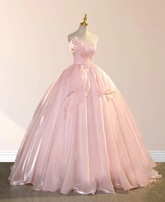 Elegant Shiny Pink Eugenia Ball Dress Adult Dress
