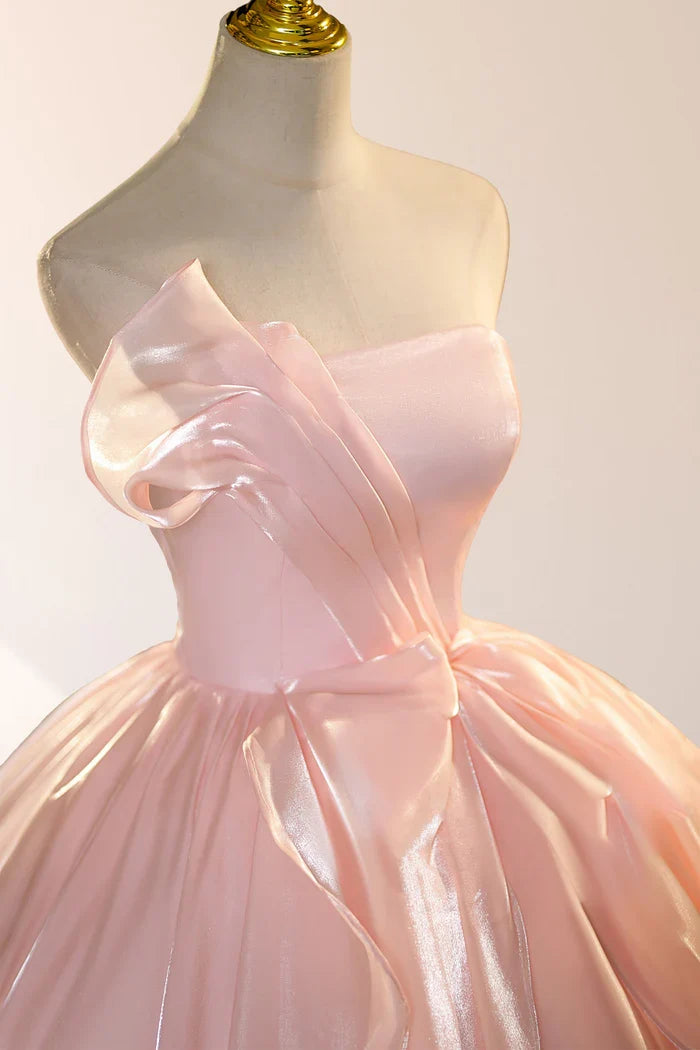 Elegant Shiny Pink Eugenia Ball Dress Adult Dress