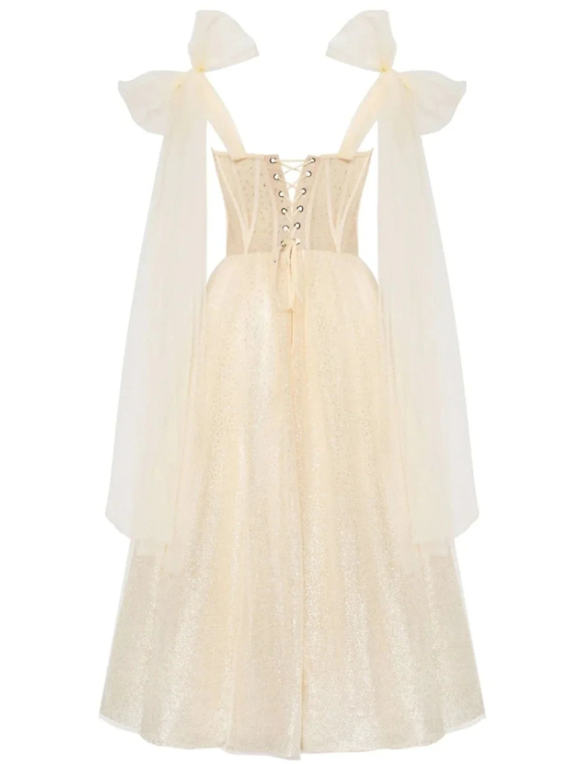 A-Line Prom Dresses Elegant Dress Formal Tea Length Sleeveless Sweetheart Tulle with Pleats Sequin 2026