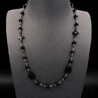 LOUIS VUITTON LV PEARLS NECKLACE BLACK M02445