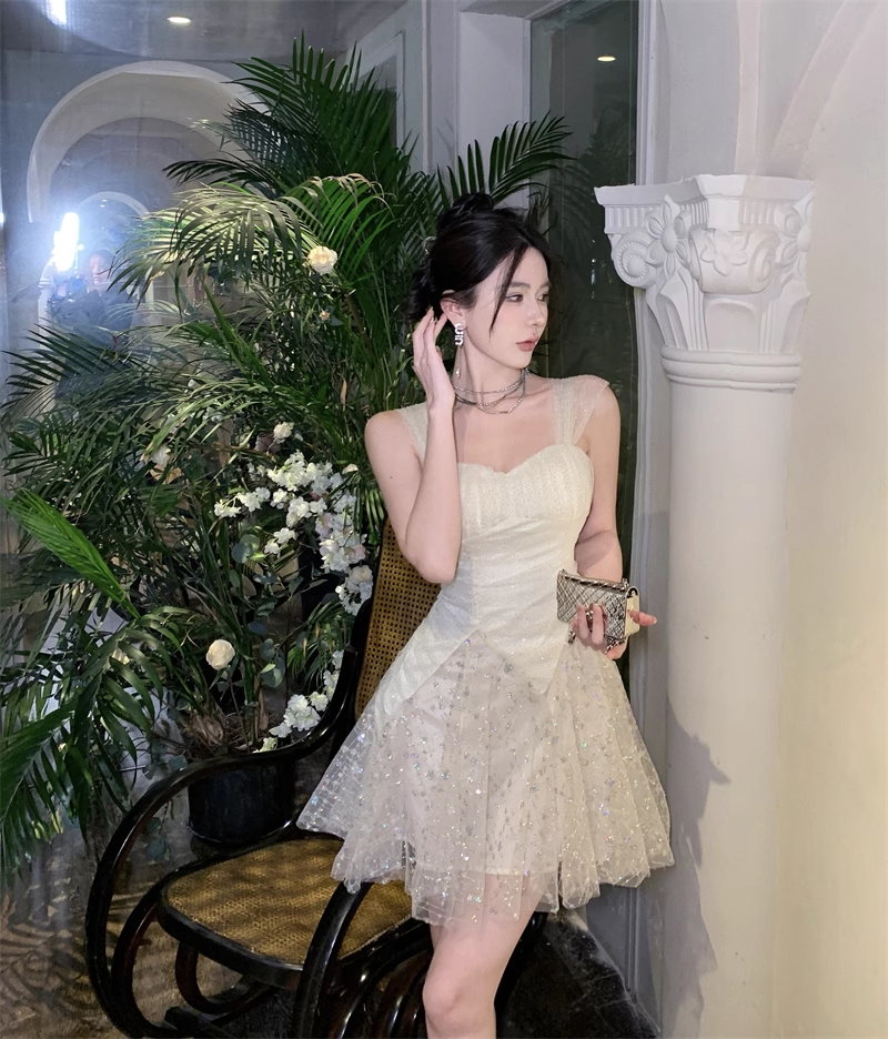 Vintage Sweetheart Sequin Design A-line Tulle Homecoming Dress TP3686