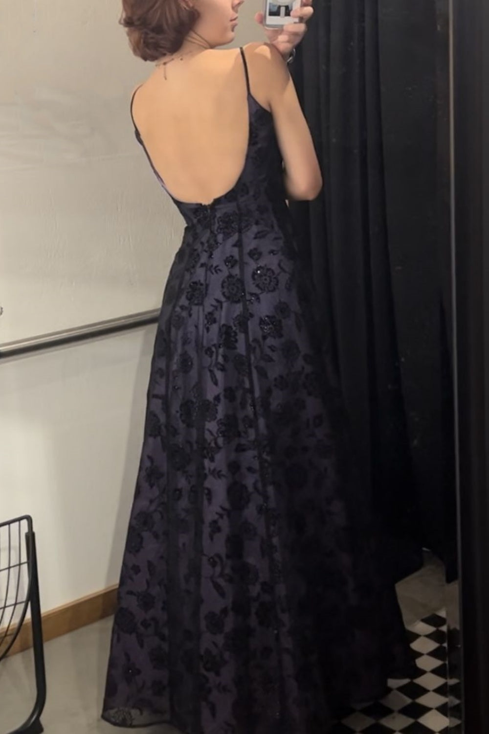 girlhomeshops-New Retro Floral Dress Backless Dress gh6123
