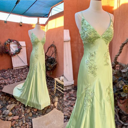 Green Long Prom Dresses Prom Gowns