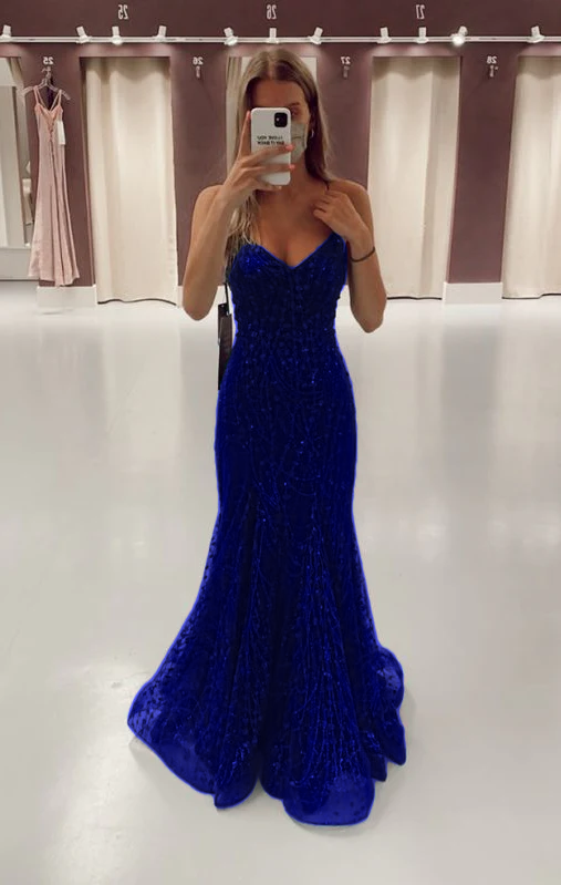 Green Long Mermaid Prom Dresses Prom Gown