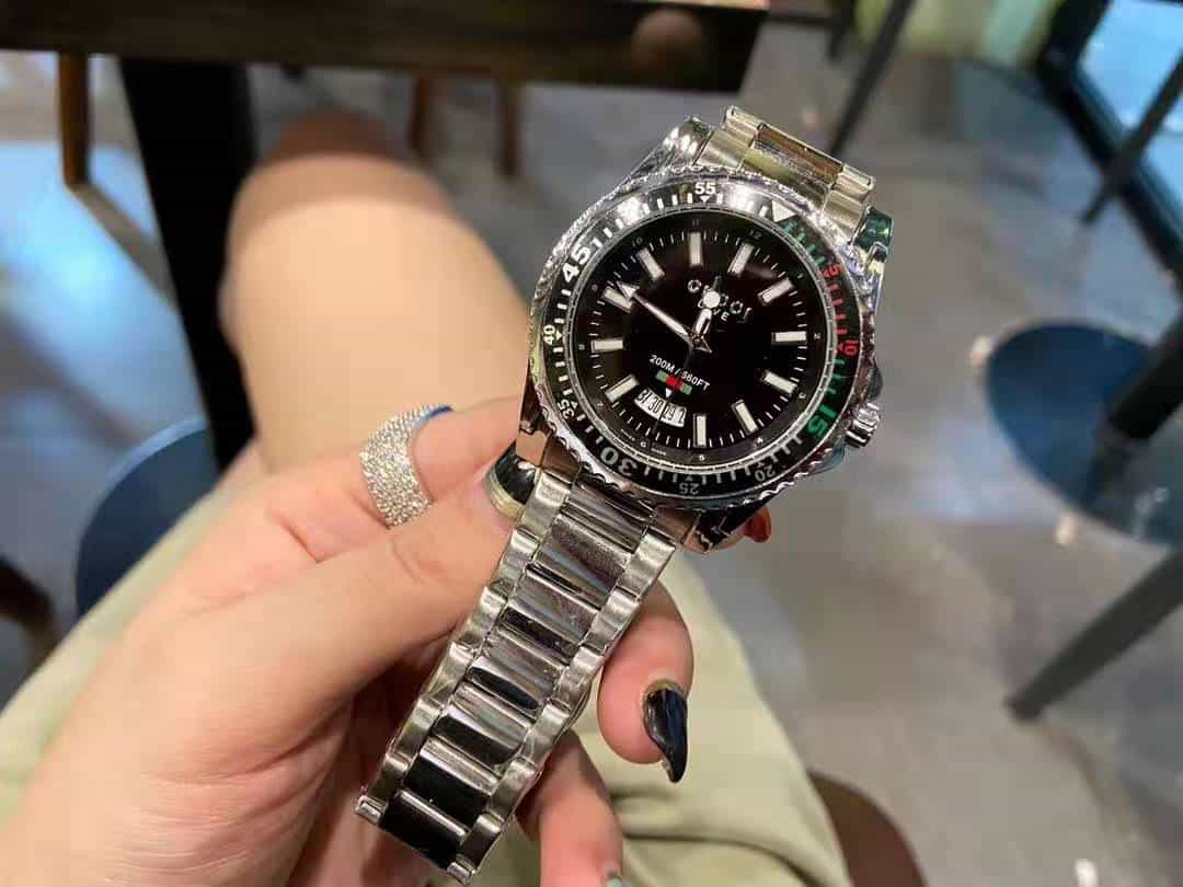 Gucci Dive Black Dial Watch 40Mm