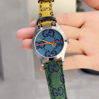 Gucci Multicolor G Timeless Blue Dial 38Mm