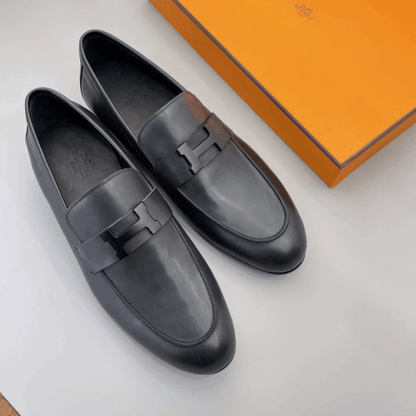 Hermes Paris Loafer Black With Black Metal H232903ZA02395
