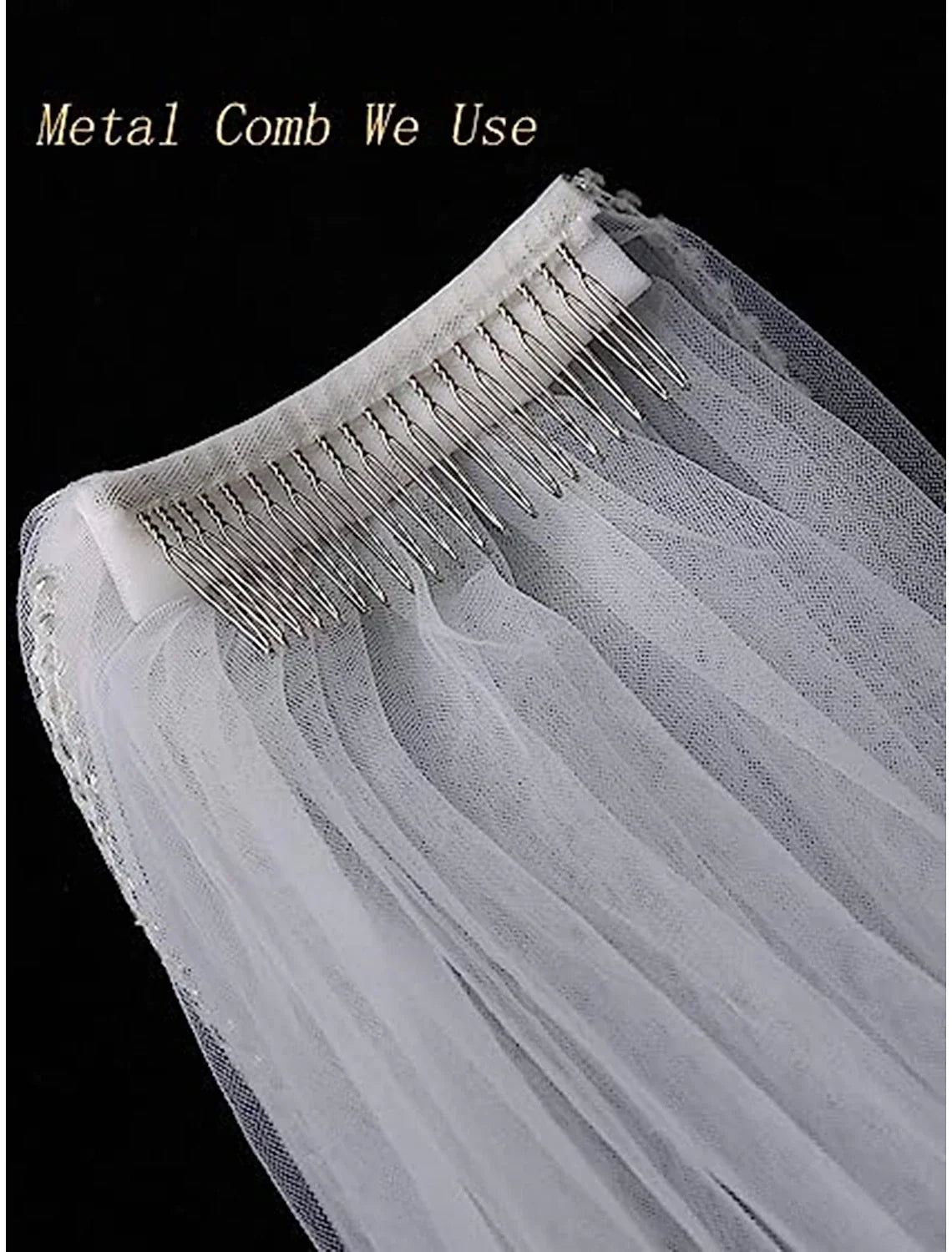 Jimss single layer Lace Stickers Lace/Lace Wedding Veil Embroidery Cathedral Veil/Stickers/Bow 137.8 inches (300 cm) sheer
