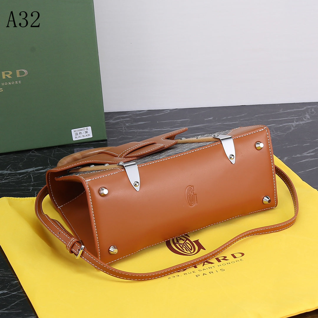 GOYARD SAIGON PM BAG BLACK &amp; TAN 20CM