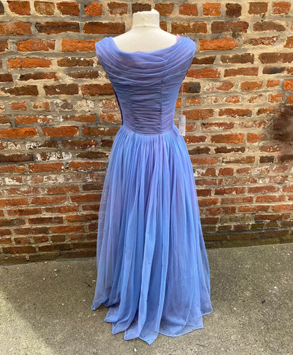 Purple Shiny Vintage Fashion Elegant Exquisite Beading Long Tulle Prom Gown Evening Gown Party Dress gh3412