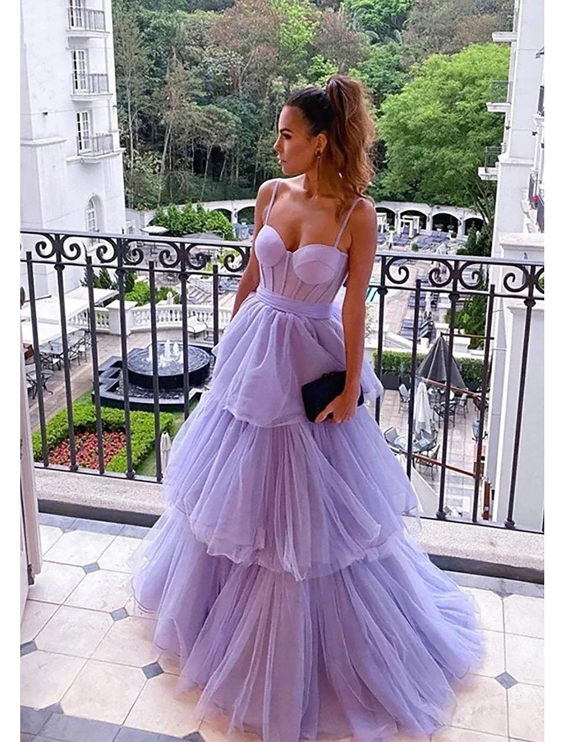 Ball Gown Prom Dresses Vintage Dress Formal Wedding Guest Floor Length Sleeveless Sweetheart Tulle Backless with Pleats Ruched 2025