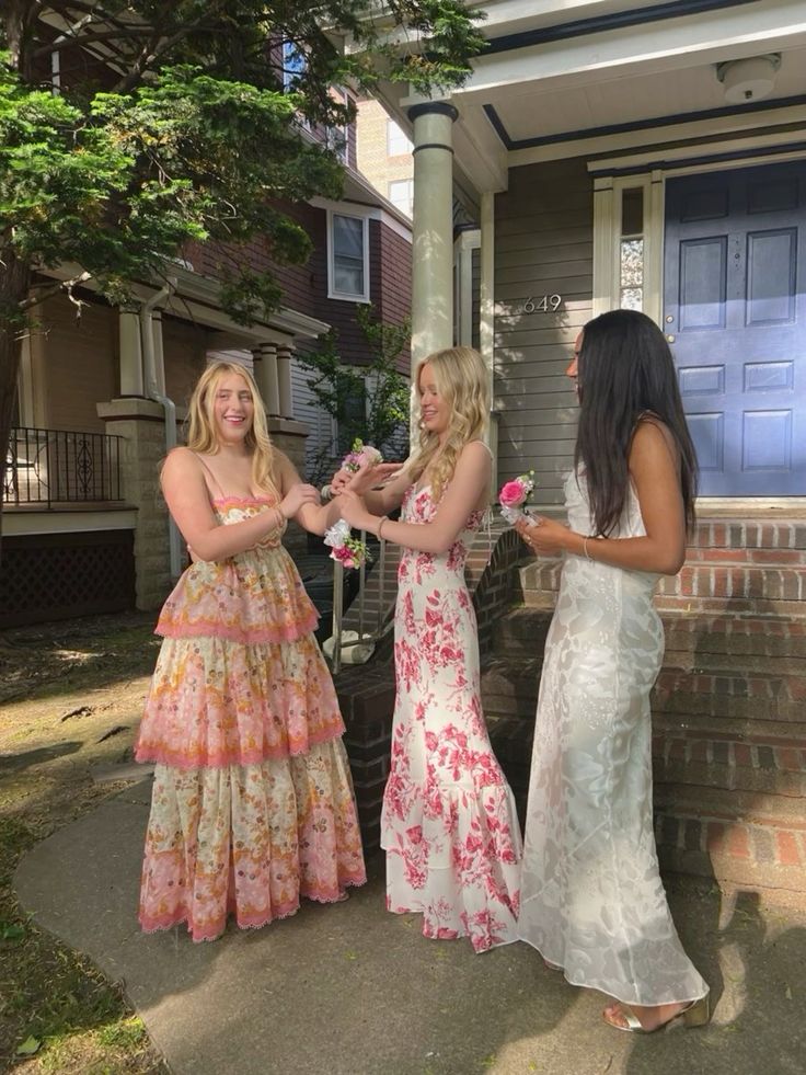 Orange Fashion Sweet Floral Layered Lace Long Prom Dress Prom Gowns Garden Prom Dresses