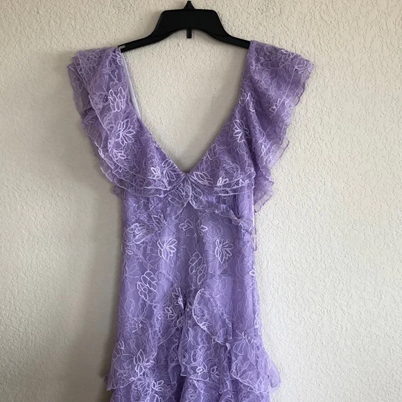Lilac Lace Long Prom Dress Prom Gowns Prom Dresses