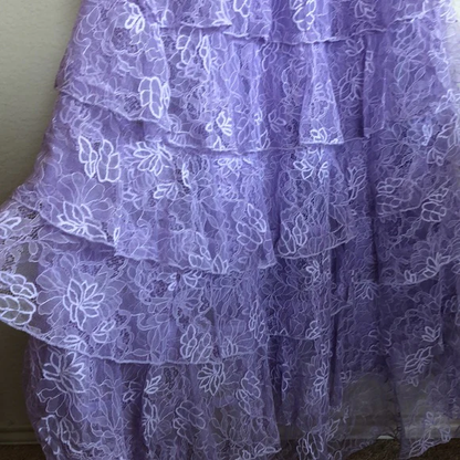 Lilac Lace Long Prom Dress Prom Gowns Prom Dresses