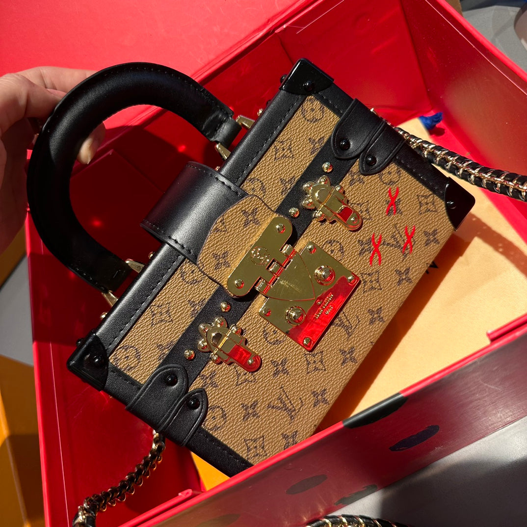 LOUIS VUITTON PETITE MALLE MONOGRAM BROWN 20CM