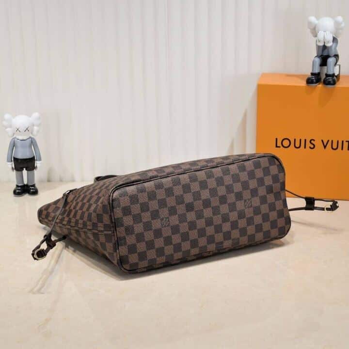 Louis Vuitton Neverfull MM Damier Ebene Cerise Red And Brown 32Cm N40599