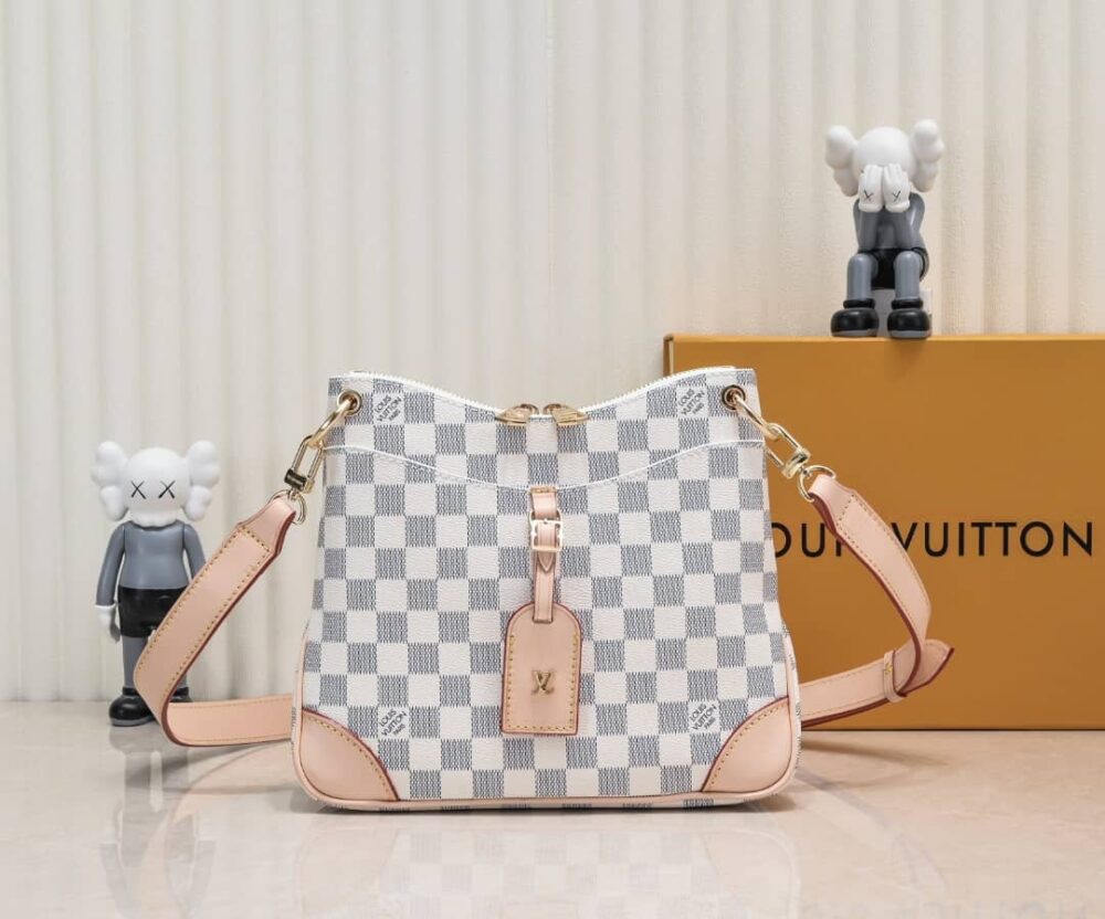 Louis Vuitton Odéon Shoulder Bag Damier Azur 26Cm