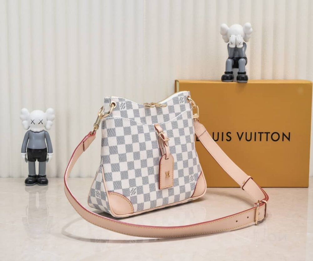 Louis Vuitton Odéon Shoulder Bag Damier Azur 26Cm