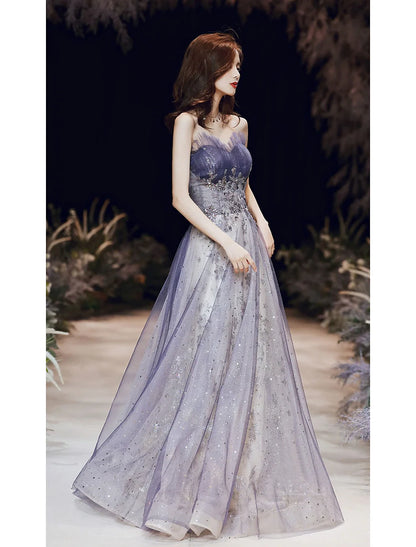 A-Line Sparkle Elegant Wedding Guest Prom Formal Evening Dress Strapless Sleeveless Floor Length Satin with