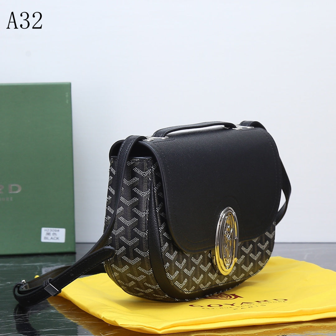 GOYARD SEAL CLASP THE 233 BAG BLACK 25CM