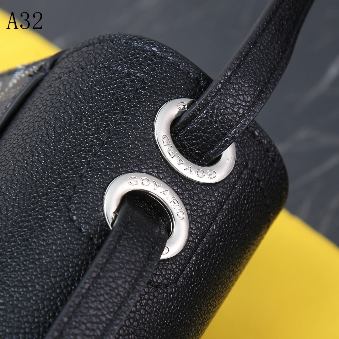 GOYARD SEAL CLASP THE 233 BAG BLACK 25CM