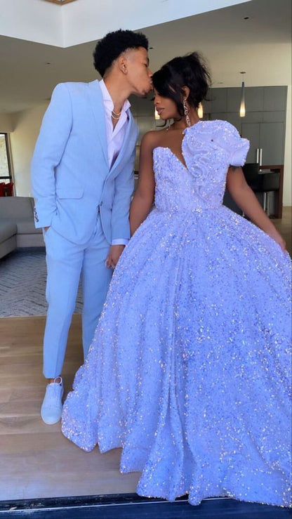 Sequins Ball Gown New Arrival Prom Dress c2554