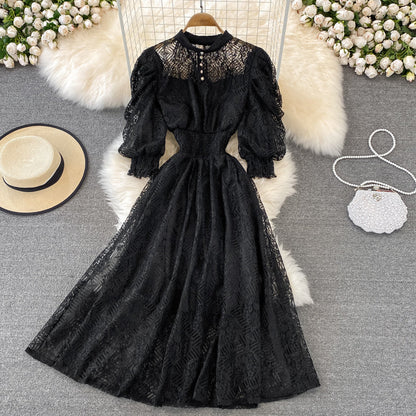 Cute Lace A Line Dress Lace Fashion Dress  10795