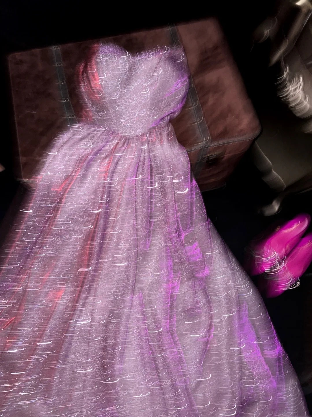 Purple Fashion Gorgeous Shining Elegant Long Fashion Dress gh6645