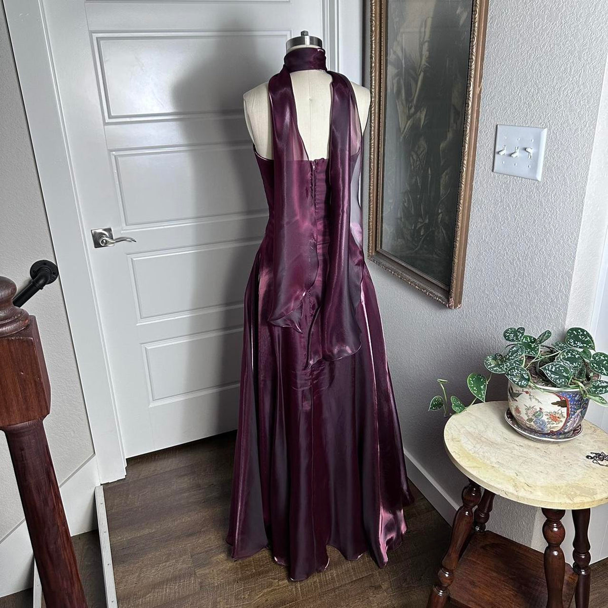 Purple Elegant Vintage Fashion Long Tulle Prom Dress Prom Gowns Prom Dresses
