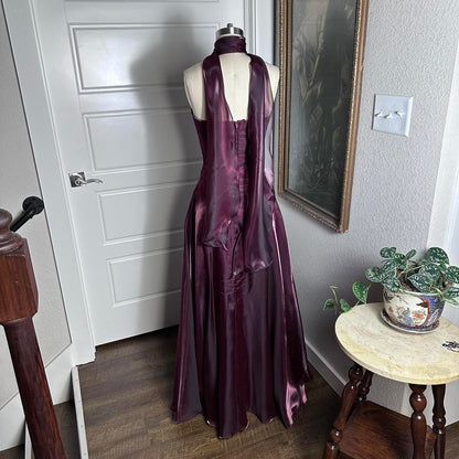 Purple Elegant Vintage Fashion Long Tulle Prom Dress Prom Gowns Prom Dresses