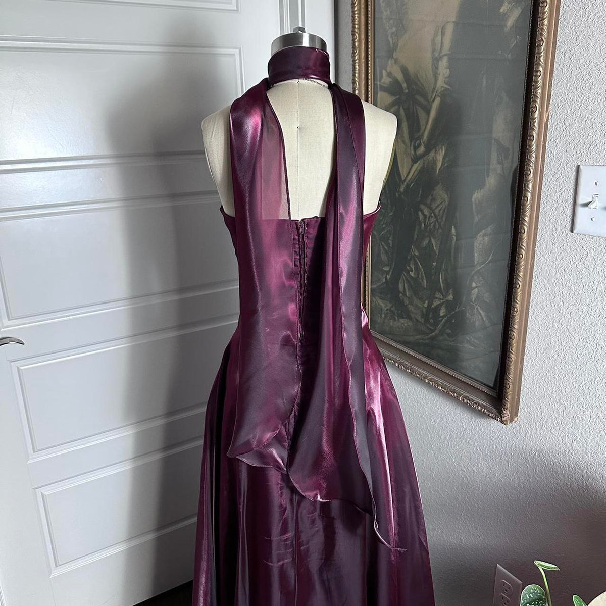 Purple Elegant Vintage Fashion Long Tulle Prom Dress Prom Gowns Prom Dresses