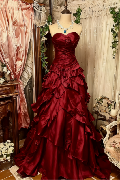 Purple Pink Blue Gradient Fashion Retro Elegant Delicate Floral Beads Sweet Elegant Long Tulle Floor Length Ball Gowns Prom Gowns