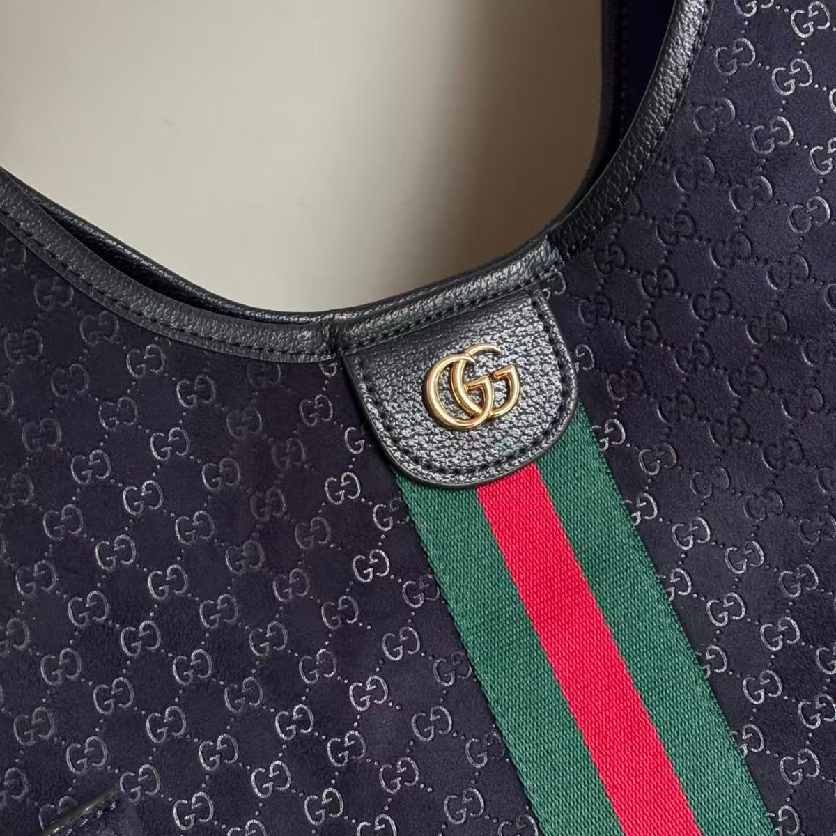 Gucci Giglio Large Tote Bag Dark Blue 60Cm 853971 Caabv 4541
