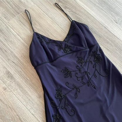Sexy Mermaid Prom Gowns With Straps Navy Blue Prom Dresses